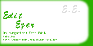 edit ezer business card